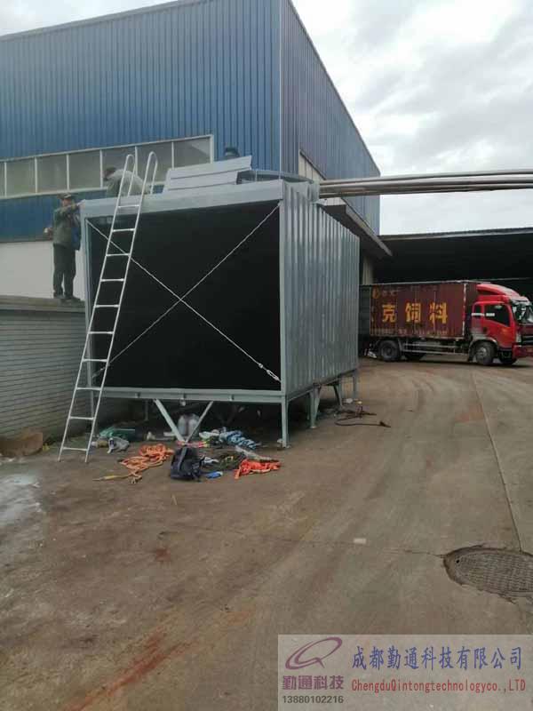 綿陽橫流冷卻塔安裝現(xiàn)場