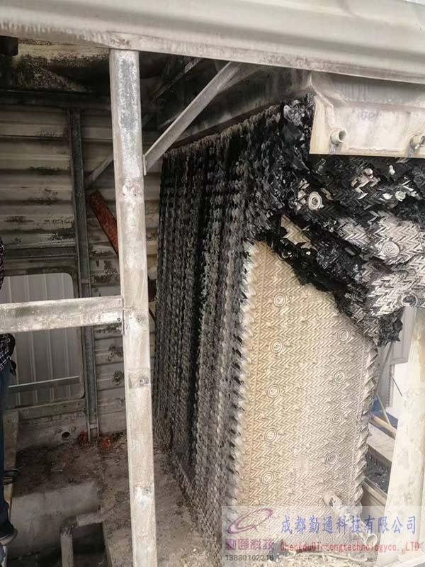 四川德陽(yáng)羅江冷卻塔填料更換現(xiàn)場(chǎng)